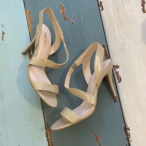 Nine West Beige Strappy Heels
